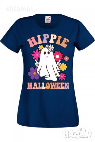 Дамска тениска Hippie Halloween,Halloween,Хелоуин,Празник,Забавление,Изненада,Обичаи,, снимка 7 - Тениски - 38146774