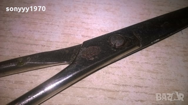 ретро ножица с щемпел-17см-внос германия, снимка 5 - Колекции - 27943688