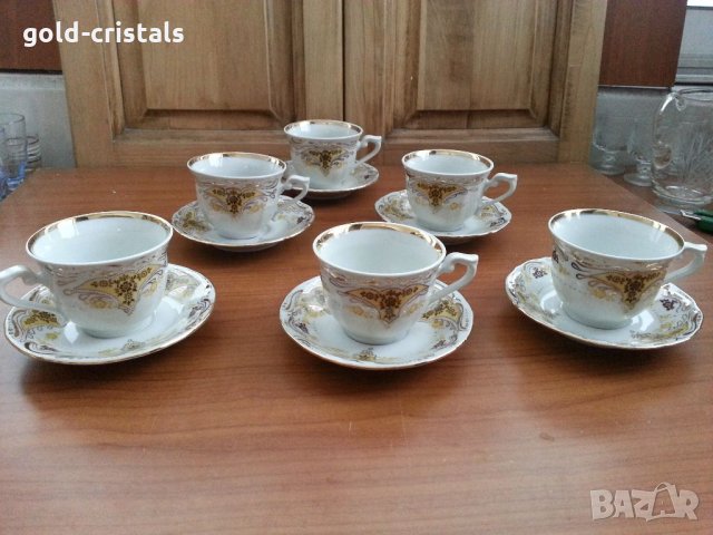 Стар български порцелан чаши за кафе Изида, снимка 1 - Антикварни и старинни предмети - 33350805