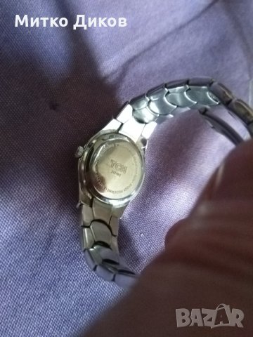 ТСМ немски кварцов часовник с датник точен метална каишка, снимка 6 - Мъжки - 35521157