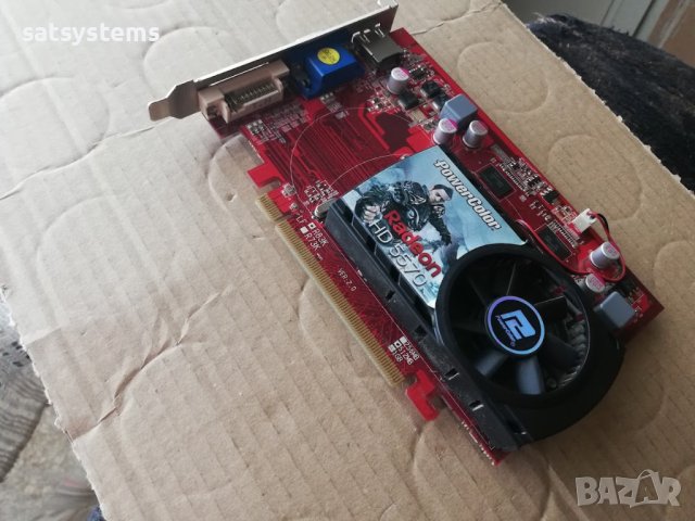 Видео карта AMD Radeon PowerColor HD AX5570 HDMI 512MB GDDR3 128bit PCI-E, снимка 4 - Видеокарти - 43688201