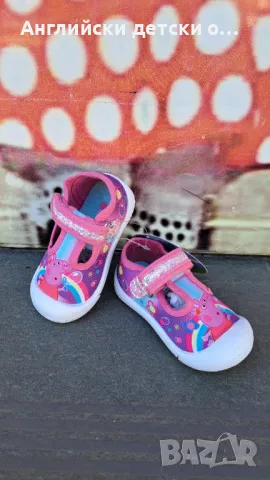 Английски детски кецки с Pepa Pig, снимка 2 - Детски гуменки - 49373318