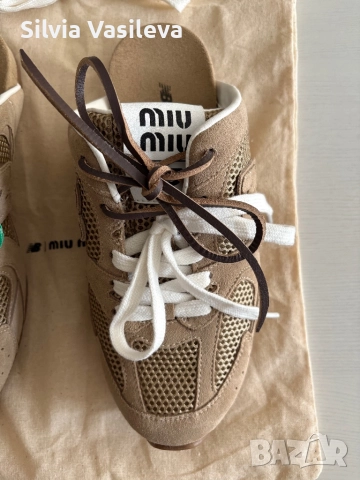 Дамски обувки New Balance x Miu Miu 530 SL Sneakers, снимка 4 - Маратонки - 52088018