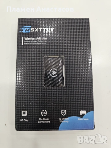 MSXTTLY AC01 2-in-1 Wireless CarPlay & Android Auto Adapter, снимка 8 - Аксесоари и консумативи - 53261835