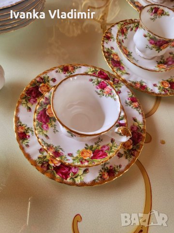 Сервиз за чай/кафе Royal Albert Old County Rose , снимка 12 - Сервизи - 40595857