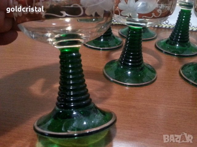 Френски кристални чаши , снимка 2 - Антикварни и старинни предмети - 43355800