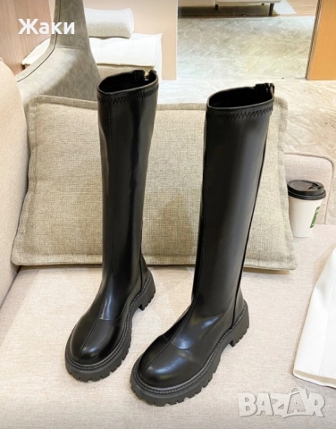 Дамски черни ботуши , снимка 2 - Дамски ботуши - 52850892