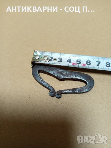 Стар Ръчно Кован Чакмак За Палене На Огън Антика., снимка 5 - Антикварни и старинни предмети - 50842846