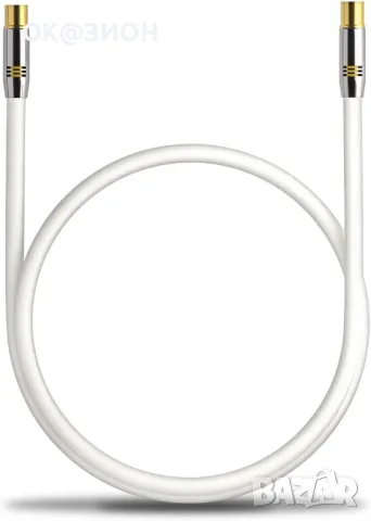 Deleycon TV Cable Straight/Straight – Gold 1M, снимка 2 - Части и Платки - 48976756