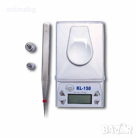 ANIMABG Златарска бижутерска електронна везна от 0,001g до 10g кантарче за прецизни измервания