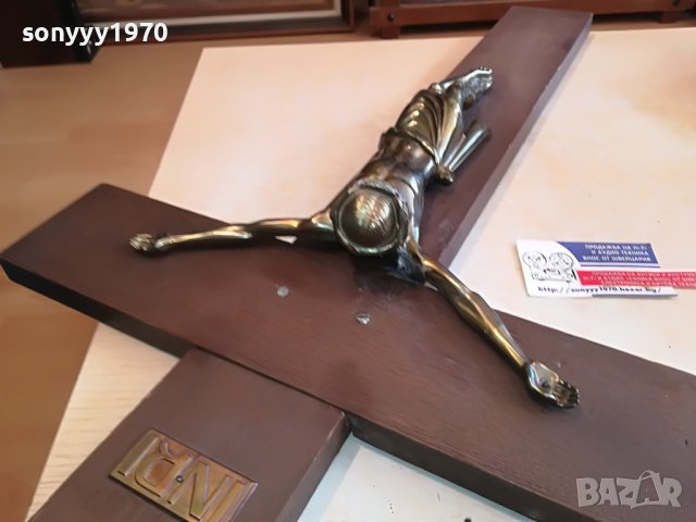 ГОЛЯМ КРЪСТ С ХРИСТОС 70Х42СМ 2803230906L, снимка 8 - Антикварни и старинни предмети - 40162037