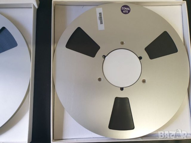 Лот от две 26,5см 10,5" метални магнетофонни ролки Zonal. В перфектно състояние. С ленти и кутии. Ко, снимка 5 - Други музикални жанрове - 39781365