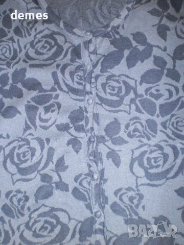 Блуза с копчета синьо и черно НЕМА, размеp L, нова, снимка 5 - Блузи с дълъг ръкав и пуловери - 37890430