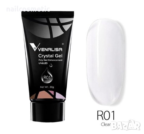 Полигел / Polygel CRYSTAL VENALISA ЗА ИЗГРАЖДАНЕ 30ГР, снимка 2 - Продукти за маникюр - 32816669