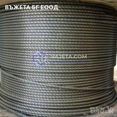 Стоманено въже 19×7 (Херкулес) за кранове, снимка 2 - Други машини и части - 33039376