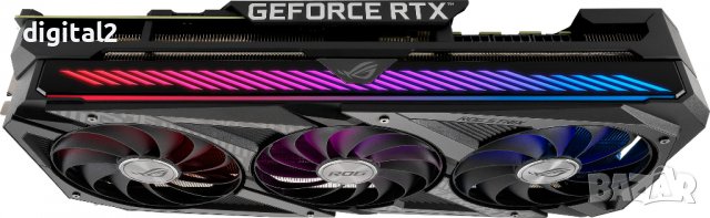 Видеокарта ASUS ROG-STRIX-RTX3080-O10G-V2 Нова 24.м гар, снимка 7 - Видеокарти - 36812411