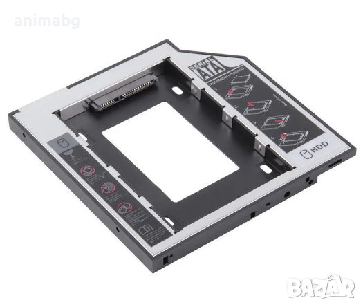 ANIMABG SSD / HDD адаптер за CD / DVD слот SATA на лаптоп Laptop PC компютър хард диск, снимка 6 - Други - 44059633