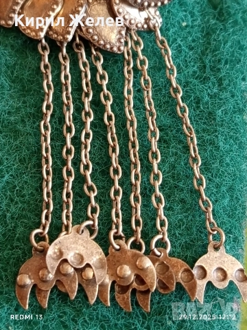 Стара Етнографска сребърна брошка орнаментирана майсторска изработка 34748, снимка 9 - Антикварни и старинни предмети - 52926519