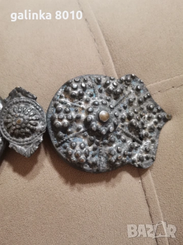 Стари посребрени пафти, снимка 4 - Антикварни и старинни предмети - 53251167