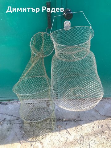 Живарници за риба 2 бр -2бр Капр. Мрежа колчета за спининг.никелхром  Макар.Дайви