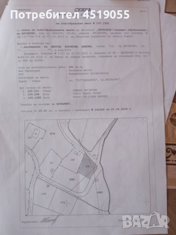 Продавам парцел в гр Аксаково 