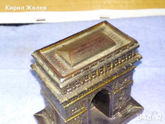 ТРИУМФАЛНАТА АРКА в ПАРИЖ Стар КРАСИВ МЕТАЛЕН КОЛЕКЦИОНЕРСКИ СУВЕНИР от ФРАНЦИЯ 42748, снимка 8 - Декорация за дома - 43875827