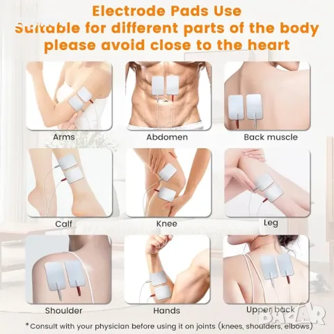 Стимулатор на кръвообращението Creliver за тежки крака, EMS и TENS Масажор за нервни мускули, снимка 5 - Други стоки за дома - 49753786