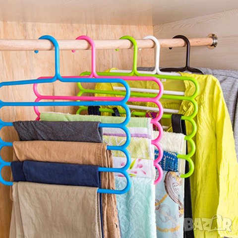 МУЛТИФУНКЦИОНАЛНА ЗАКАЧАЛКА ЗА ПАНТАЛОНИ - код 5 отделения - ПЛАСТМАСОВА, снимка 8 - Други стоки за дома - 26790966