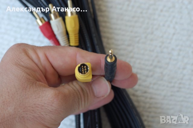 AV (аудио/видео) кабел S-Video (7 пин) - RCA Audio, 7 м, снимка 3 - Части и Платки - 34804908