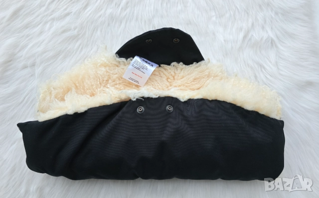 Маншон за ръце за бебешка количка овча кожа - НОВ, снимка 5 - Детски колички - 52982584