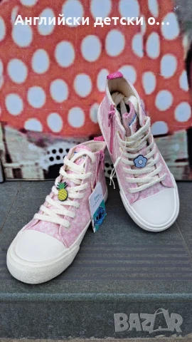 Английски детски кецове Zara със Stitch, снимка 3 - Детски обувки - 51278666