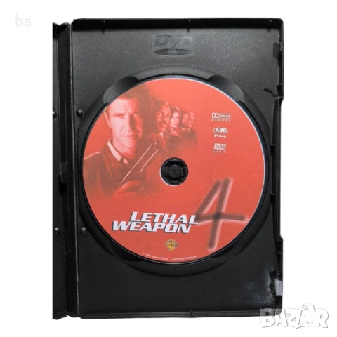Смъртоносно оръжие 4 DVD -R с Мел Гибсън и Дани Глоувър , снимка 4 - DVD филми - 50688388