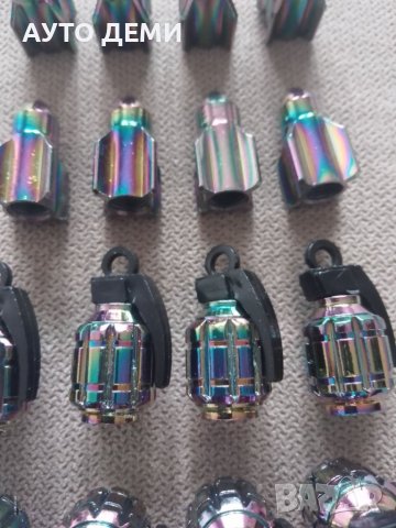 Авиационен дебел алуминии капачки за вентили гранати и ракети за гуми на кола автомобил мотор колело, снимка 4 - Аксесоари и консумативи - 38150619