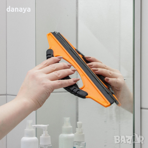 2811 Стъклочистач с гумена дръжка, снимка 2 - Мопове, кофи, четки и метли - 36426924