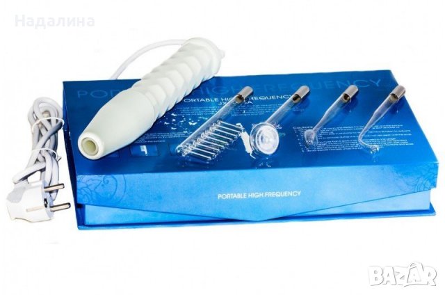 Дарсонвал с 4 приставки, снимка 3 - Козметични уреди - 34686874