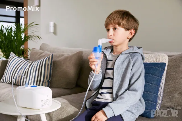 Компресорен инхалатор Omron X102 Total Небулизатор пулверизатор назален душ, снимка 3 - Други - 50065037