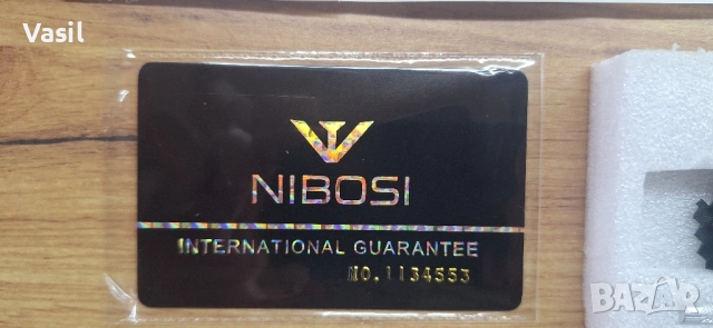 Елегантен мъжки часовник NIBOSI – златен модел с дата и ден от седмицата, снимка 5 - Мъжки - 52101103