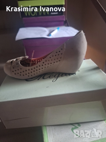 нови обувки на платформа беж , снимка 2 - Дамски ежедневни обувки - 52806462