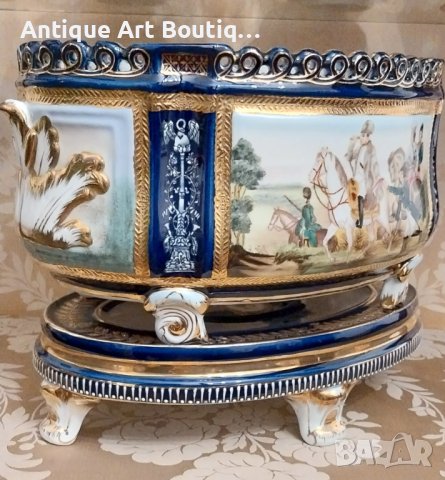 Порцеланова Жардениера Napoleon III, снимка 3 - Колекции - 44036351