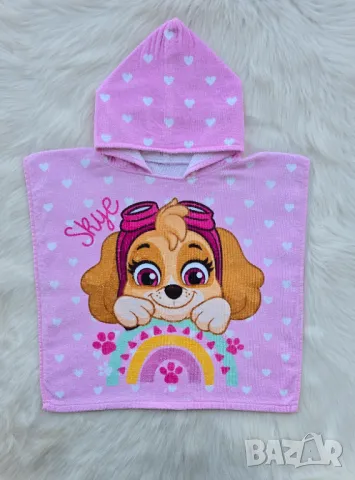 Детско пончо Skye PAW Patrol 1-4 години, снимка 7 - За банята - 50271431