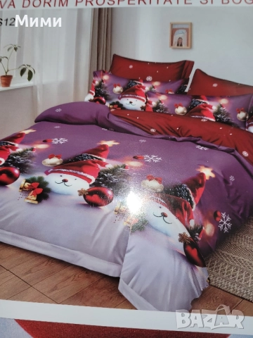 Коледно спално бельо, снимка 4 - Спално бельо - 51887029