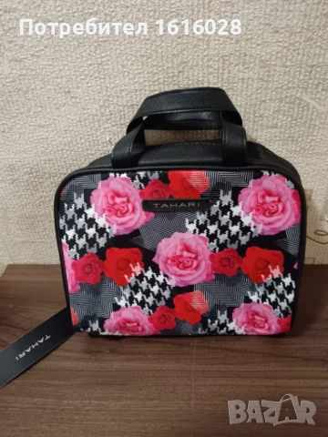 Козметична флорална чанта TAHARI
