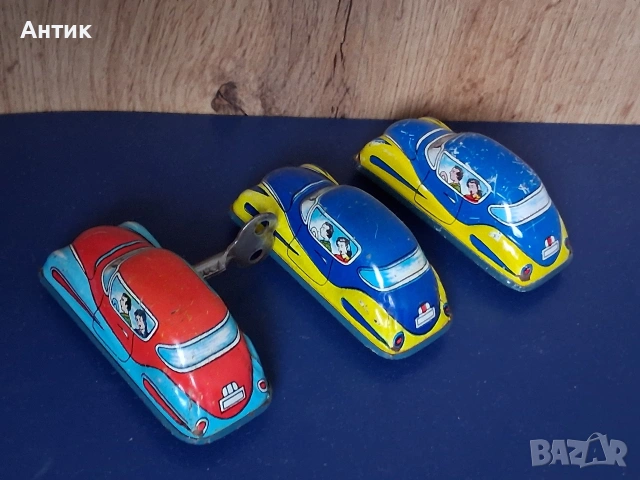 Стари Метални Механични Играчки Автомобилчета от Соца, снимка 6 - Колекции - 53441116