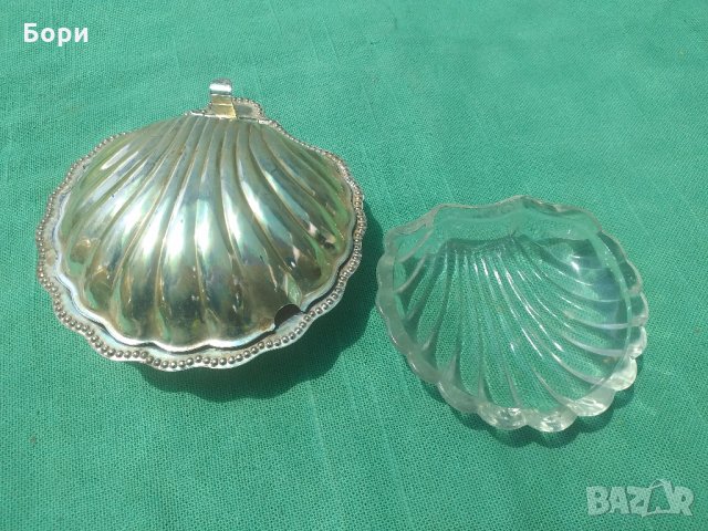 Стара руска захарница форма раковина, снимка 5 - Аксесоари за кухня - 33292333