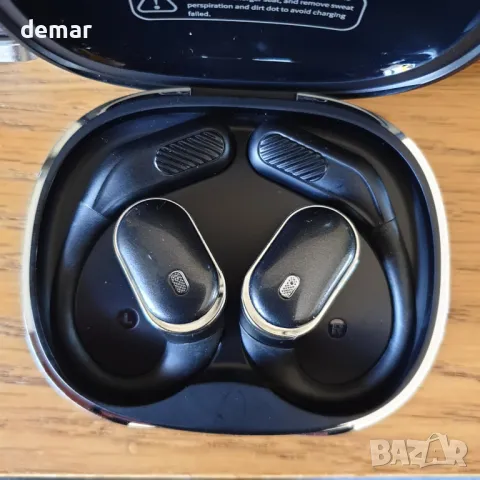 Ултра отворени безжични Bluetooth слушалки - ергономични с костна проводимост, черни, снимка 8 - Безжични слушалки - 50289045