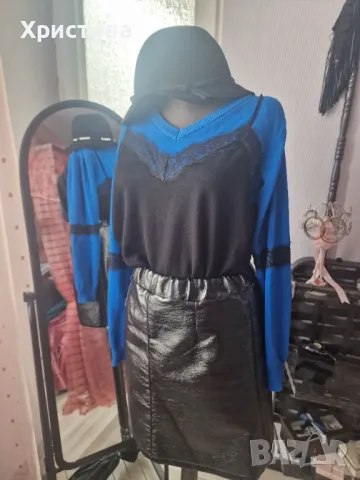 Блуза две в едно с потник на НМ - 10,00лв., снимка 4 - Блузи с дълъг ръкав и пуловери - 49509772