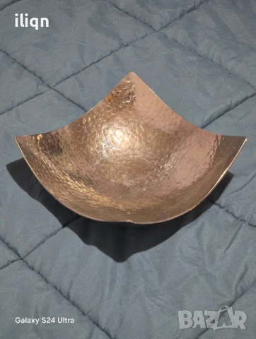 Посребрена красива купа фруктера за плодове. Размери на снимките. Цена 24,99лв. За , снимка 5 - Антикварни и старинни предмети - 50525788