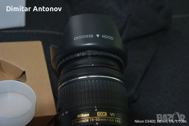 Продавам нов обектив Никон 18-55мм, снимка 3 - Обективи и филтри - 52007011