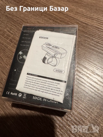 Нов Мощен LED велосипедeн фар EOS350 – предна светлина за колело, USB, водоустойчив, снимка 2 - Аксесоари за велосипеди - 53323772