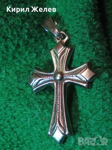 СТИЛНО ОРНАМЕНТИРАНО СРЕБЪРНО НАГРЪДНО КРЪСТЧЕ СРЕБРО 925 КРЪСТ МАЙСТОРСКА ИЗРАБОТКА 39930, снимка 2 - Колиета, медальони, синджири - 42425169